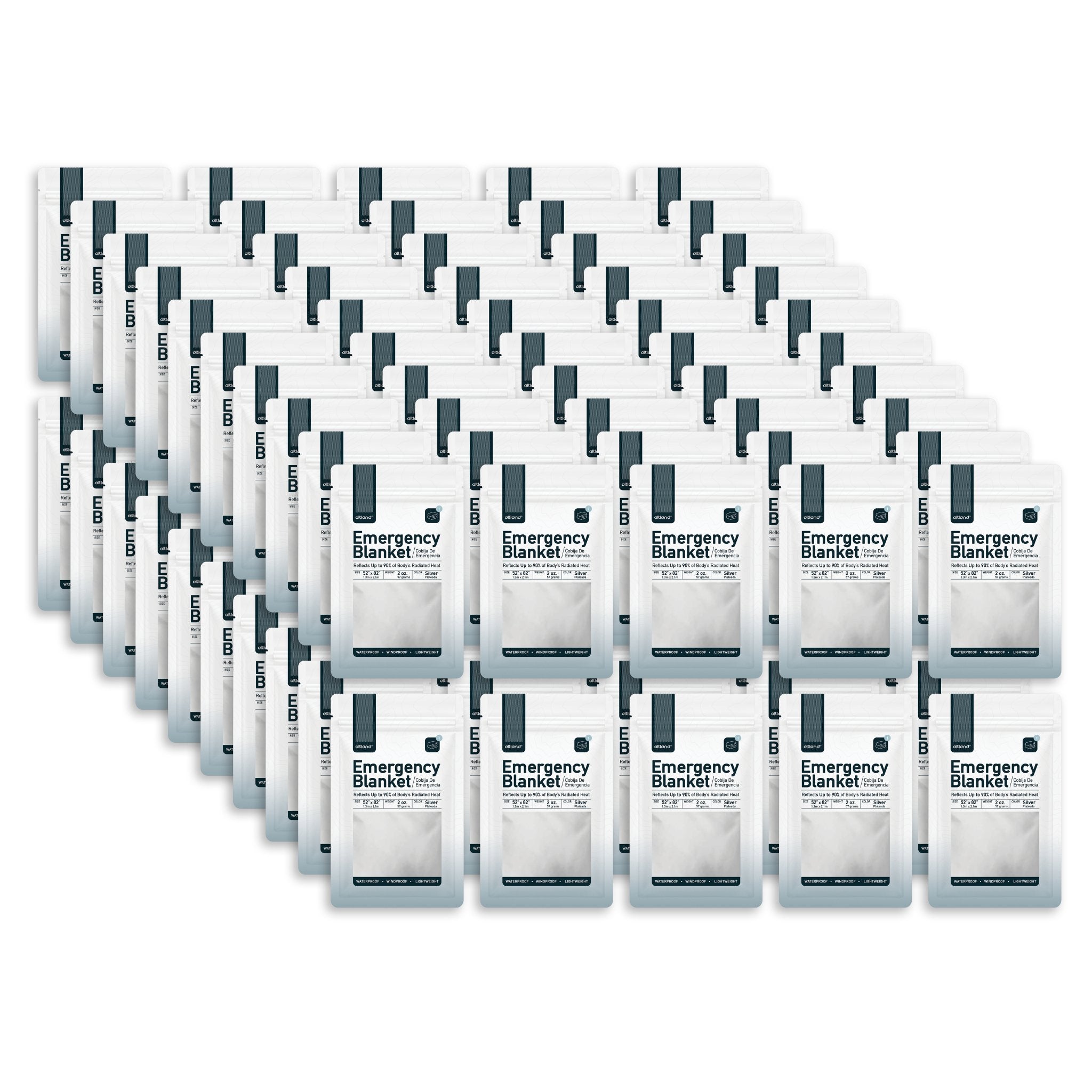 100 Pack of Emergency Blankets - Altland