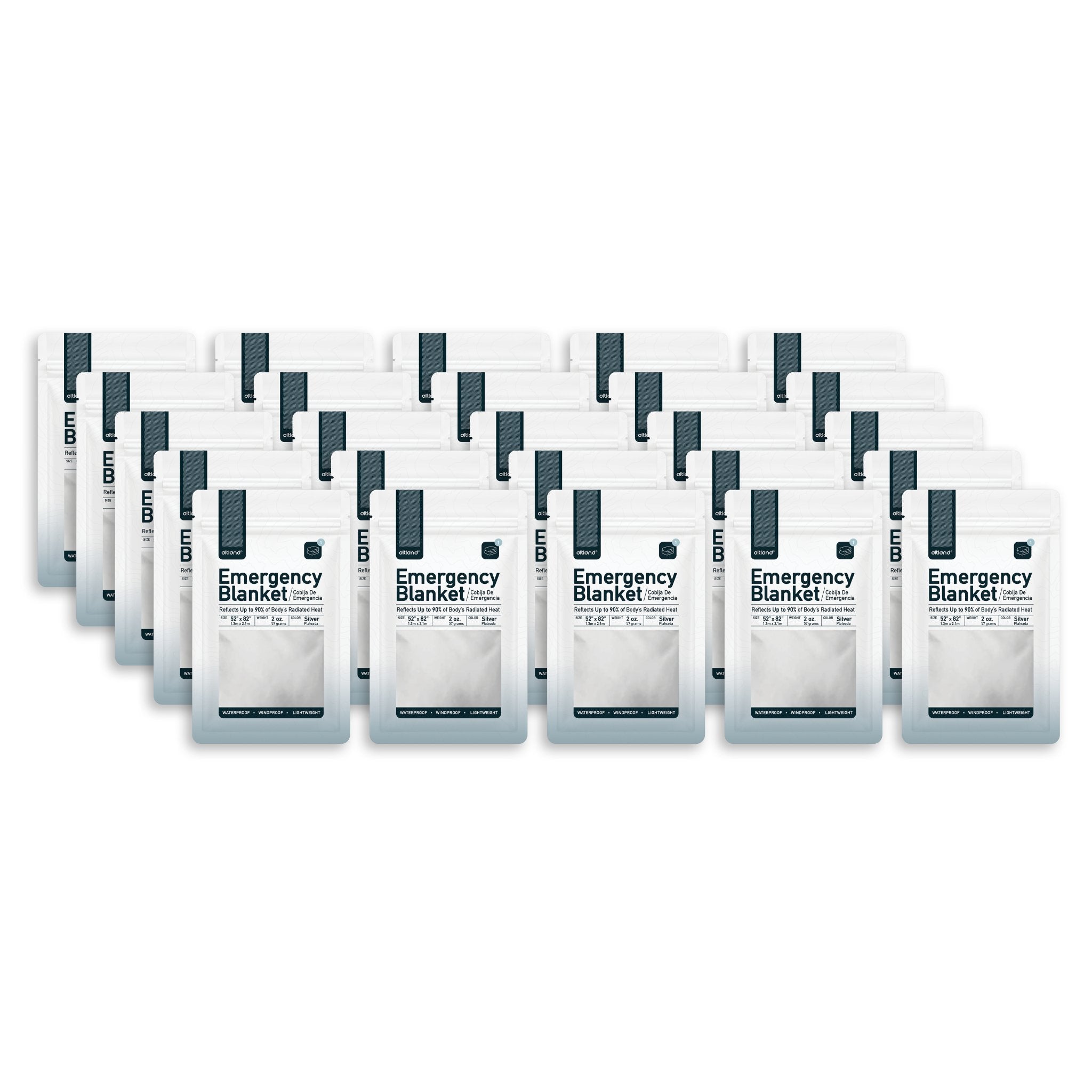 25 Pack of Emergency Blankets - Altland
