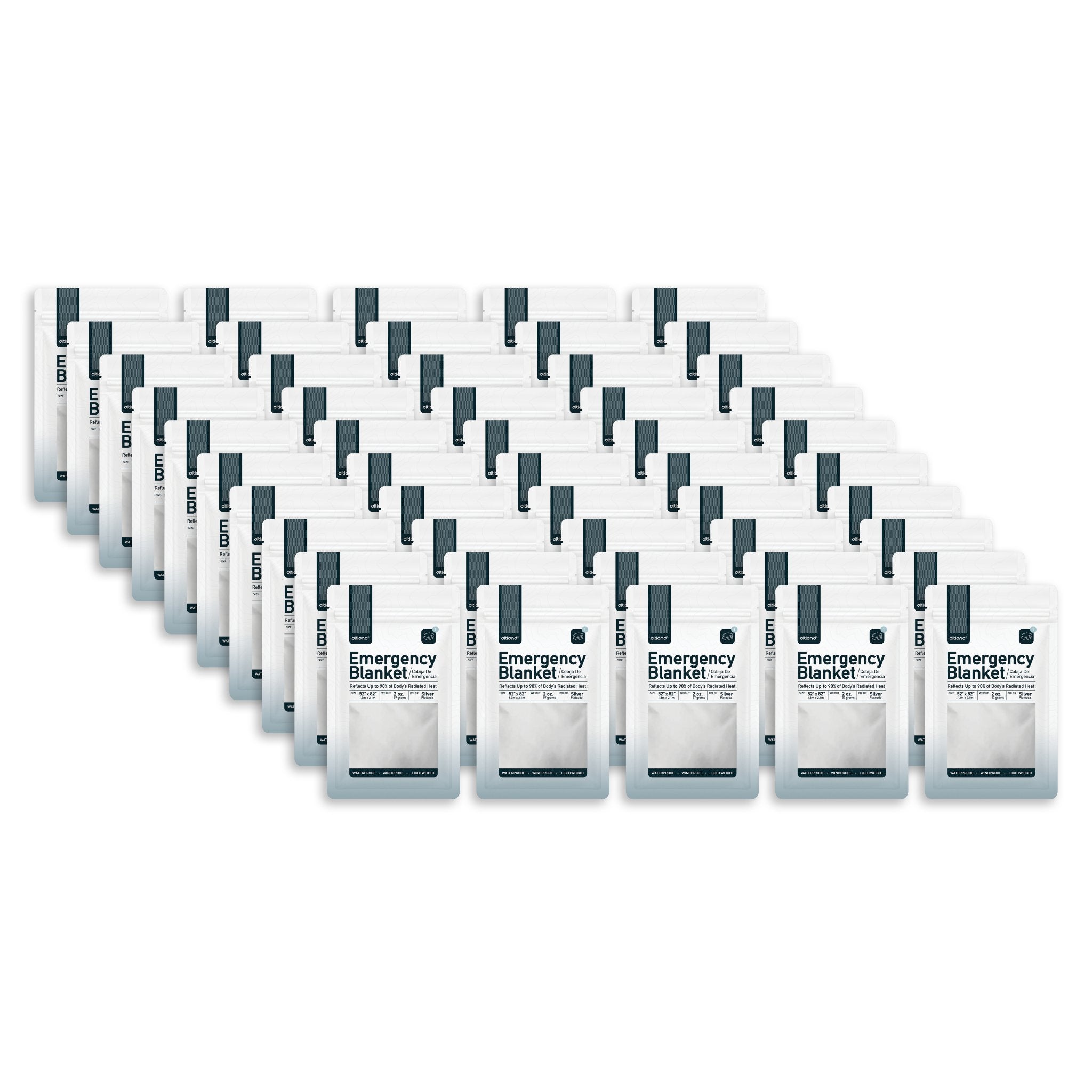 50 Pack of Emergency Blankets - Altland
