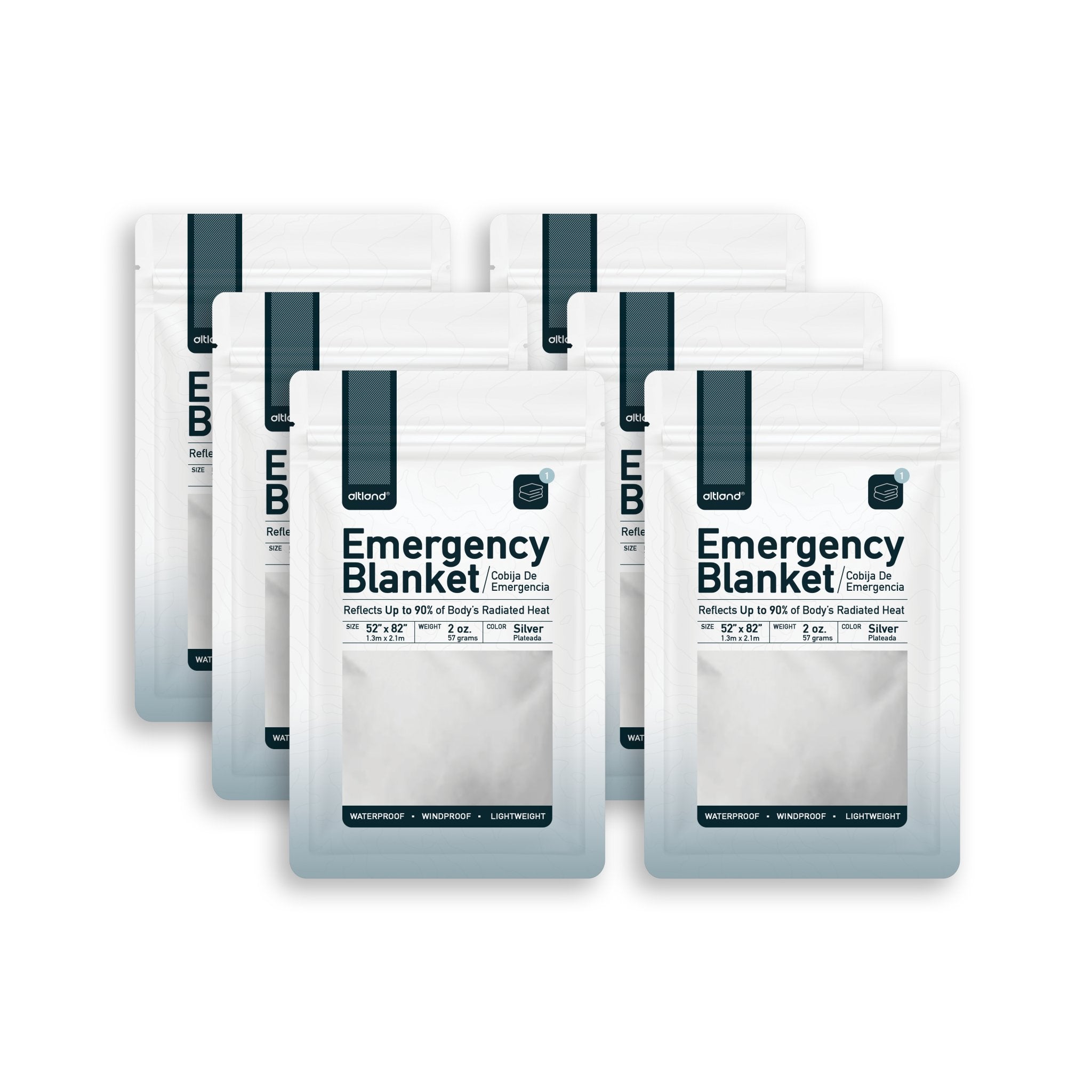 6 Pack of Emergency Blankets - Altland